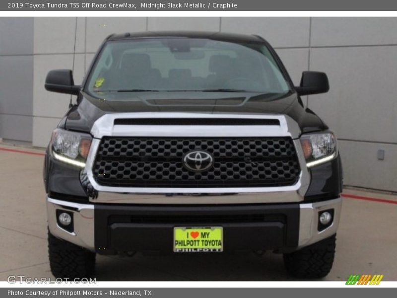 Midnight Black Metallic / Graphite 2019 Toyota Tundra TSS Off Road CrewMax