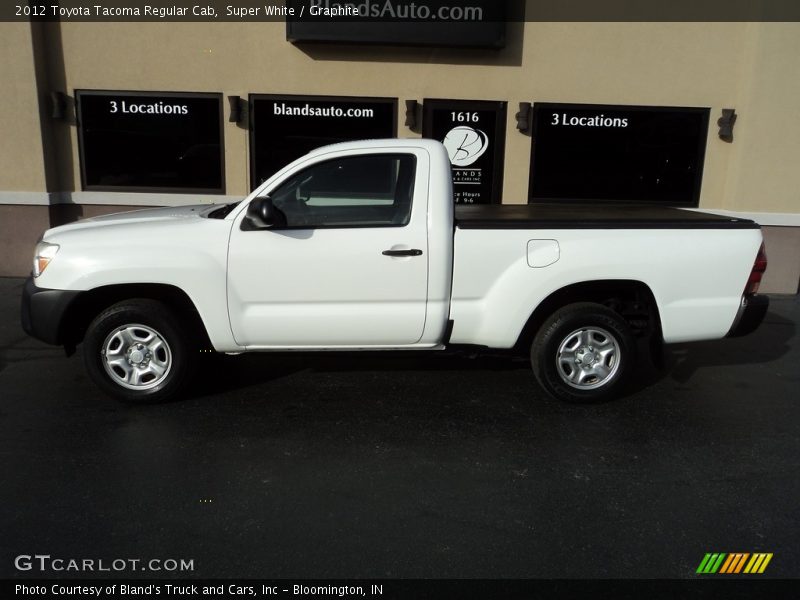 Super White / Graphite 2012 Toyota Tacoma Regular Cab