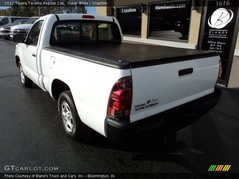 Super White / Graphite 2012 Toyota Tacoma Regular Cab
