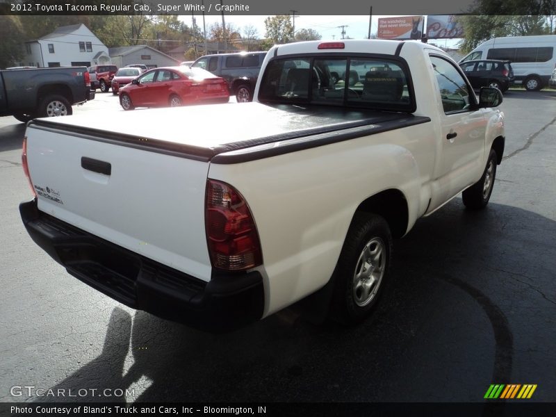 Super White / Graphite 2012 Toyota Tacoma Regular Cab