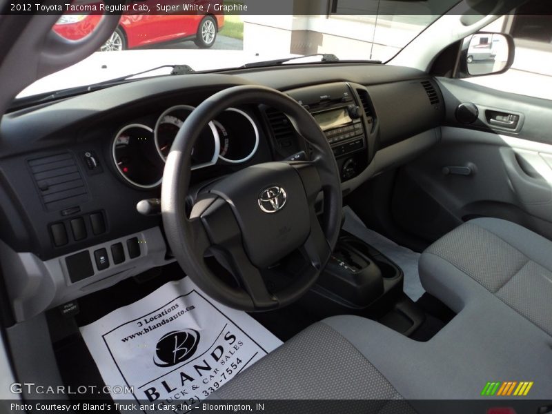 Super White / Graphite 2012 Toyota Tacoma Regular Cab