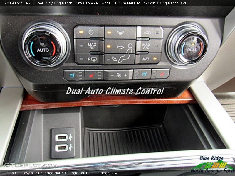 White Platinum Metallic Tri-Coat / King Ranch Java 2019 Ford F450 Super Duty King Ranch Crew Cab 4x4