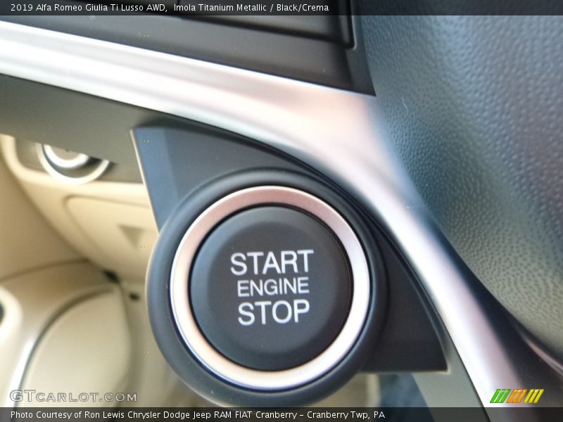 Imola Titanium Metallic / Black/Crema 2019 Alfa Romeo Giulia Ti Lusso AWD