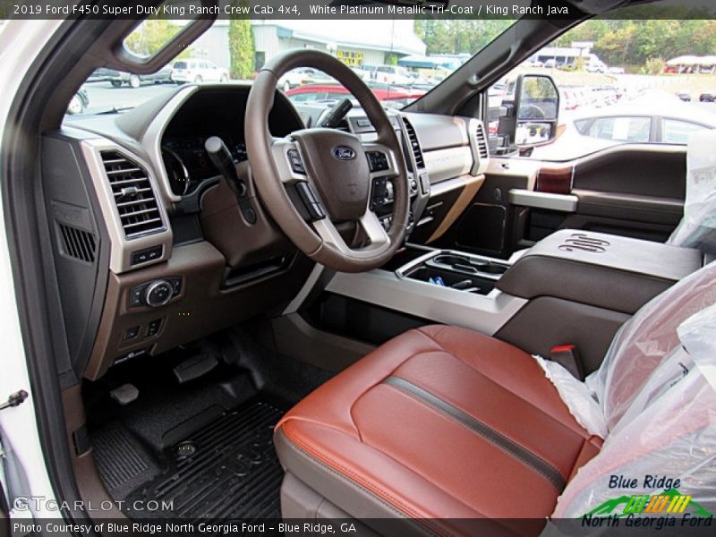 White Platinum Metallic Tri-Coat / King Ranch Java 2019 Ford F450 Super Duty King Ranch Crew Cab 4x4
