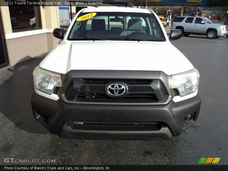 Super White / Graphite 2012 Toyota Tacoma Regular Cab