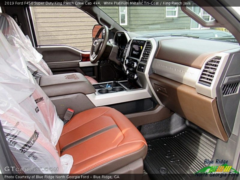 White Platinum Metallic Tri-Coat / King Ranch Java 2019 Ford F450 Super Duty King Ranch Crew Cab 4x4