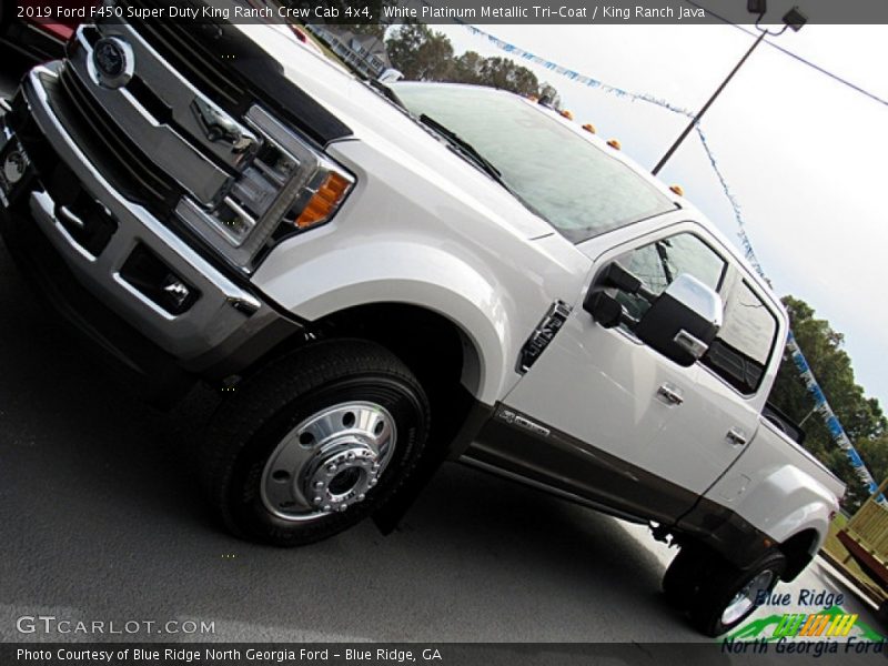White Platinum Metallic Tri-Coat / King Ranch Java 2019 Ford F450 Super Duty King Ranch Crew Cab 4x4