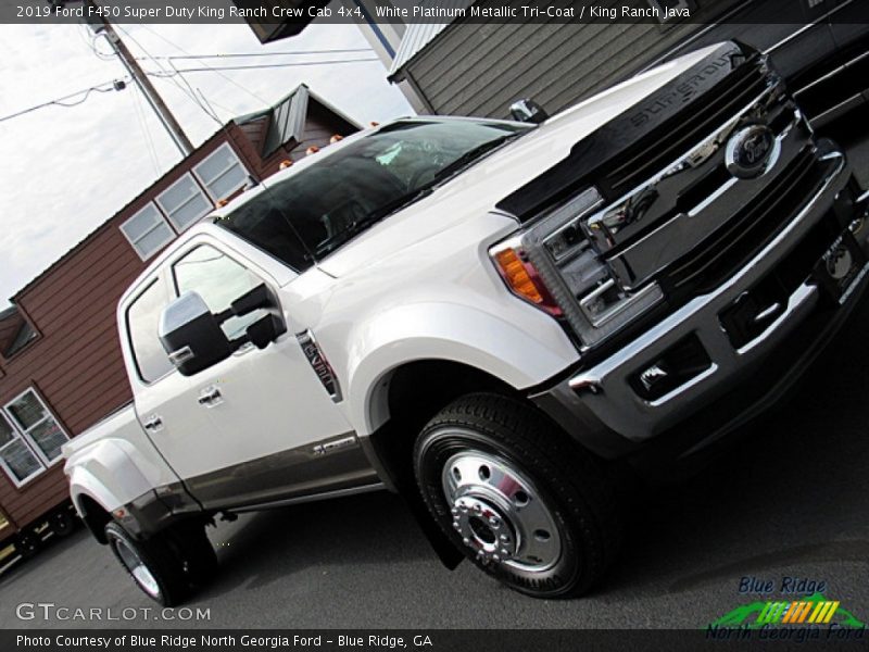 White Platinum Metallic Tri-Coat / King Ranch Java 2019 Ford F450 Super Duty King Ranch Crew Cab 4x4