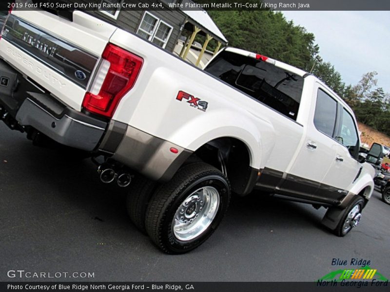 White Platinum Metallic Tri-Coat / King Ranch Java 2019 Ford F450 Super Duty King Ranch Crew Cab 4x4
