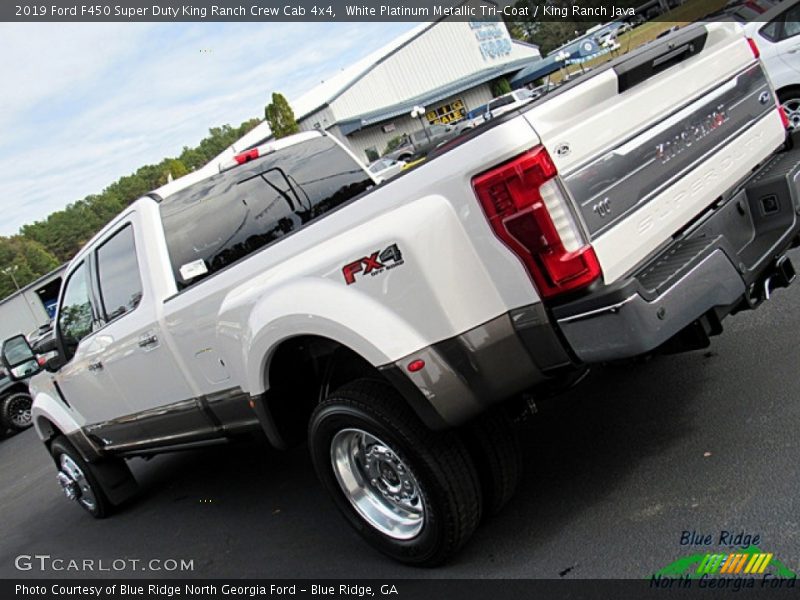 White Platinum Metallic Tri-Coat / King Ranch Java 2019 Ford F450 Super Duty King Ranch Crew Cab 4x4