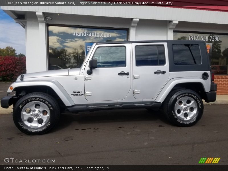 Bright Silver Metallic / Dark Slate Gray/Medium Slate Gray 2007 Jeep Wrangler Unlimited Sahara 4x4