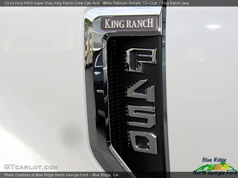 White Platinum Metallic Tri-Coat / King Ranch Java 2019 Ford F450 Super Duty King Ranch Crew Cab 4x4