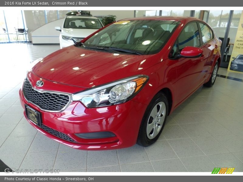 Crimson Red / Black 2016 Kia Forte LX Sedan