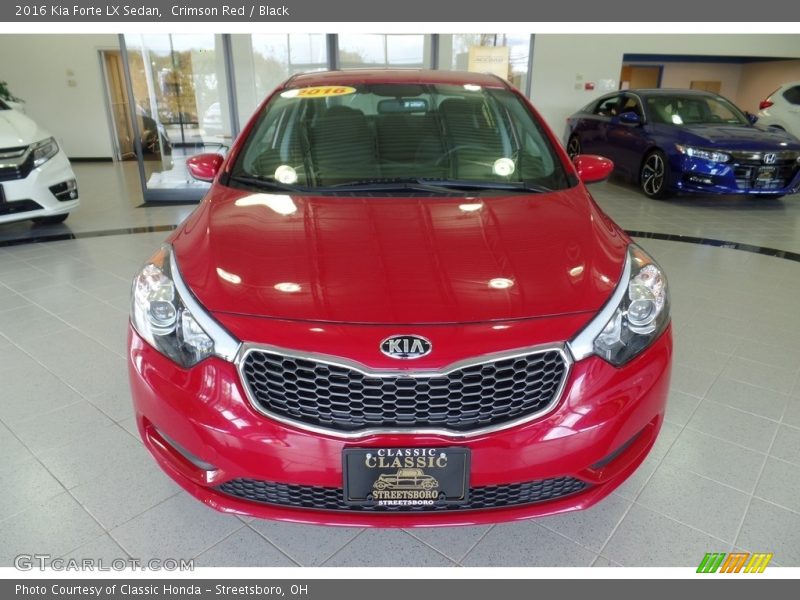 Crimson Red / Black 2016 Kia Forte LX Sedan