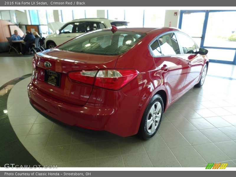 Crimson Red / Black 2016 Kia Forte LX Sedan