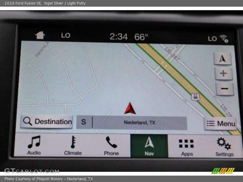 Navigation of 2019 Fusion SE