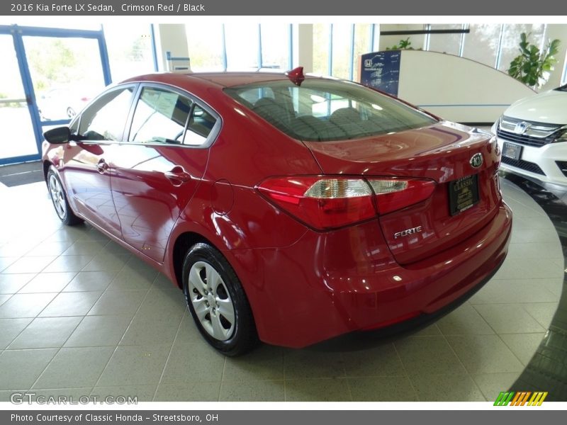 Crimson Red / Black 2016 Kia Forte LX Sedan