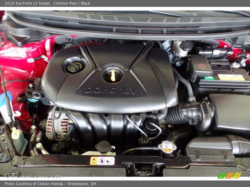 Crimson Red / Black 2016 Kia Forte LX Sedan