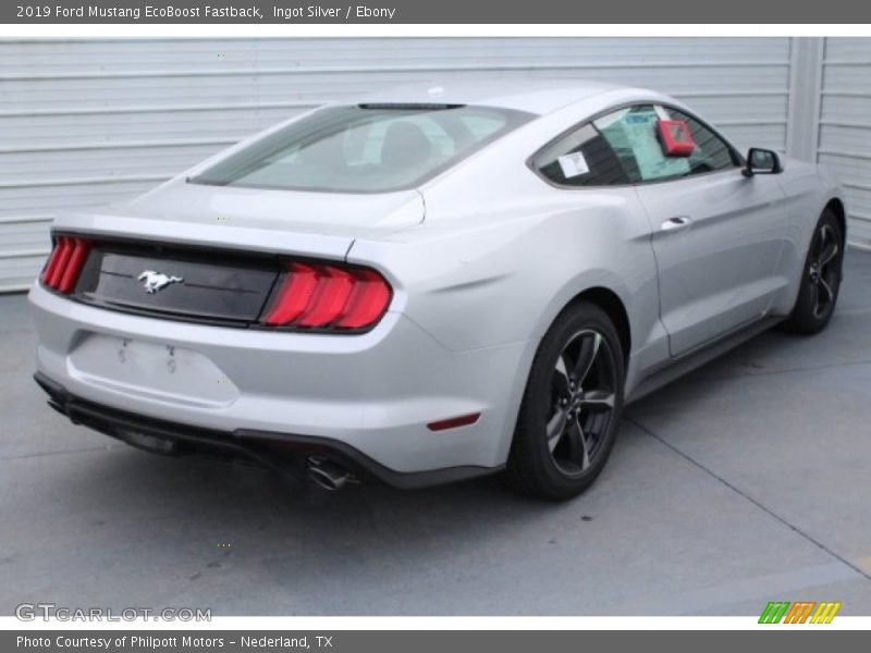Ingot Silver / Ebony 2019 Ford Mustang EcoBoost Fastback