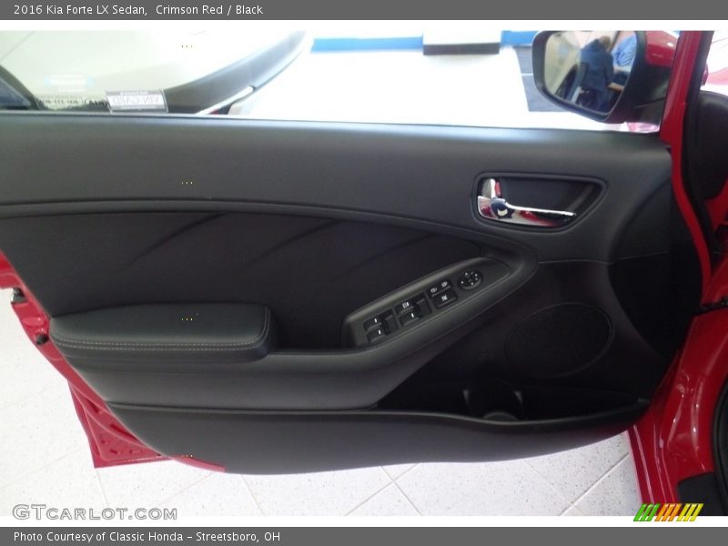 Crimson Red / Black 2016 Kia Forte LX Sedan