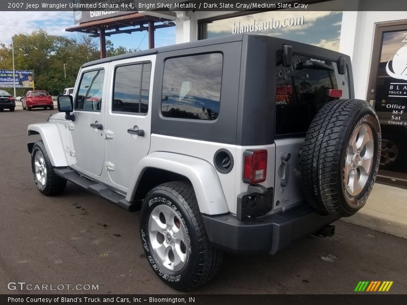 Bright Silver Metallic / Dark Slate Gray/Medium Slate Gray 2007 Jeep Wrangler Unlimited Sahara 4x4