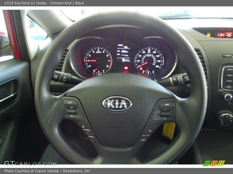 Crimson Red / Black 2016 Kia Forte LX Sedan