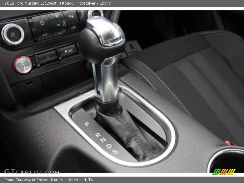 Ingot Silver / Ebony 2019 Ford Mustang EcoBoost Fastback