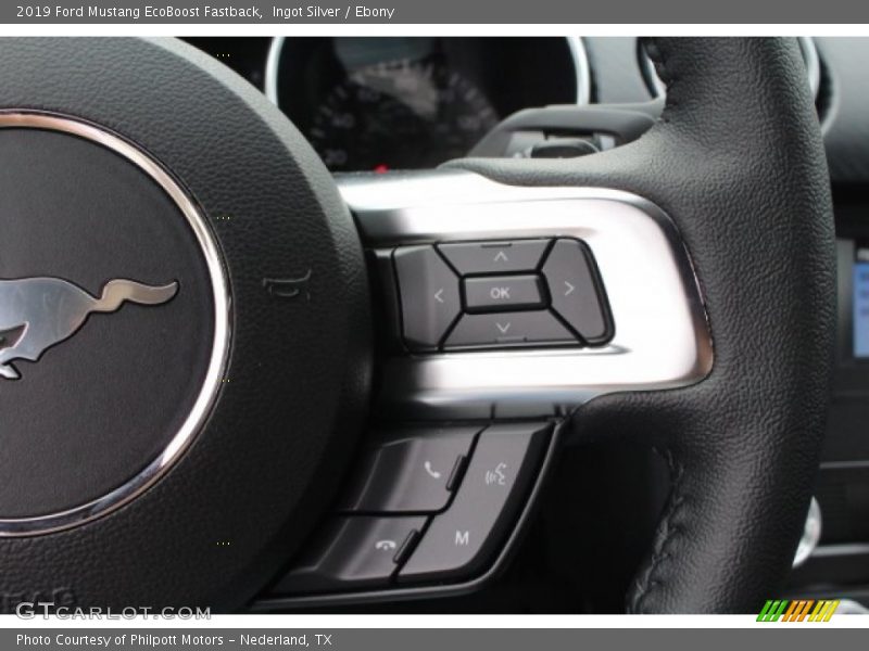 Ingot Silver / Ebony 2019 Ford Mustang EcoBoost Fastback