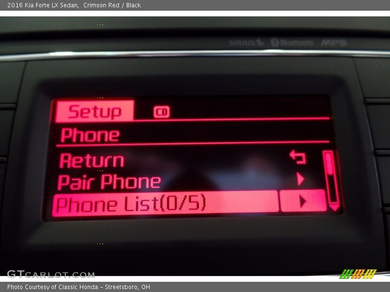 Crimson Red / Black 2016 Kia Forte LX Sedan