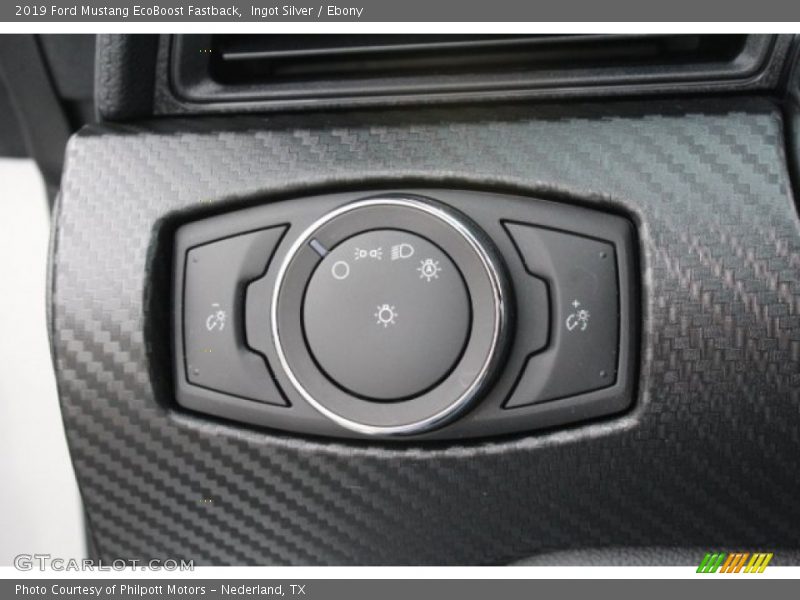 Ingot Silver / Ebony 2019 Ford Mustang EcoBoost Fastback
