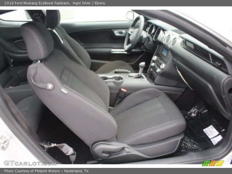 Ingot Silver / Ebony 2019 Ford Mustang EcoBoost Fastback