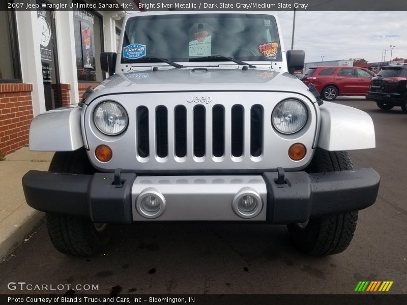 Bright Silver Metallic / Dark Slate Gray/Medium Slate Gray 2007 Jeep Wrangler Unlimited Sahara 4x4