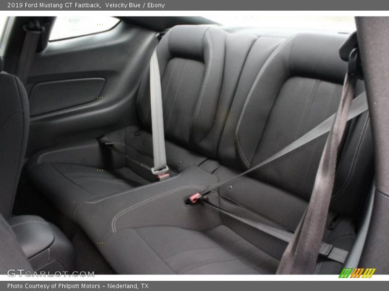 Rear Seat of 2019 Mustang GT Fastback