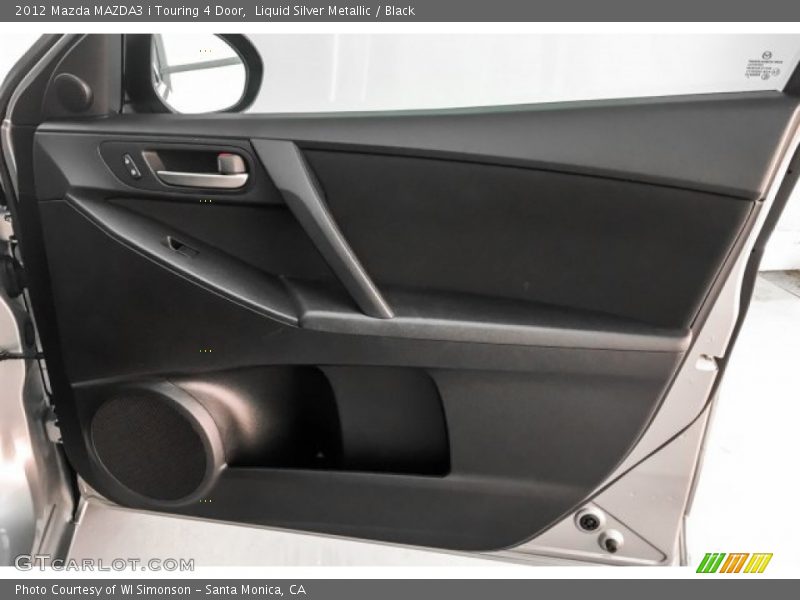 Liquid Silver Metallic / Black 2012 Mazda MAZDA3 i Touring 4 Door