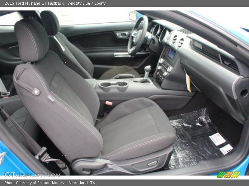 Front Seat of 2019 Mustang GT Fastback