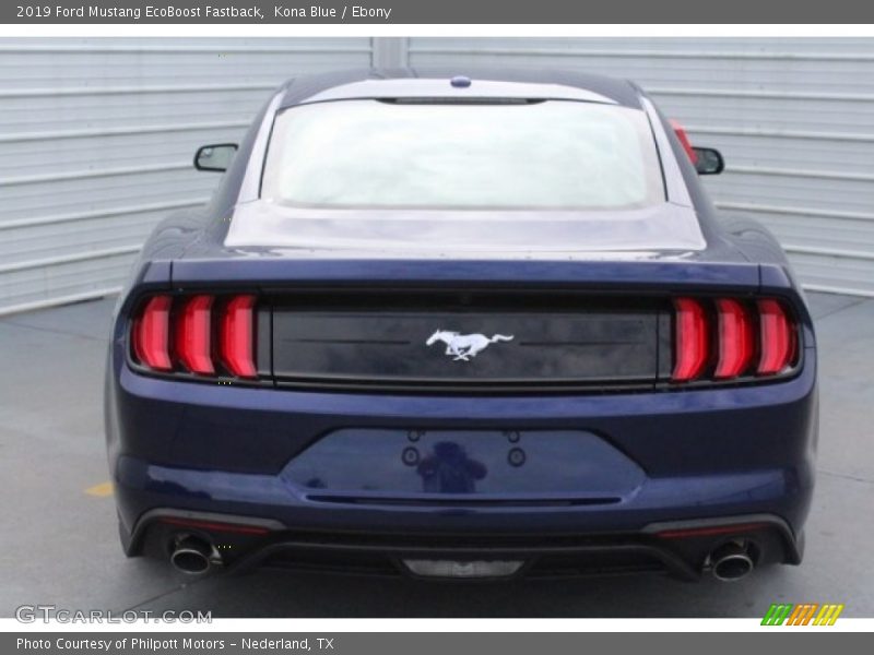 Kona Blue / Ebony 2019 Ford Mustang EcoBoost Fastback