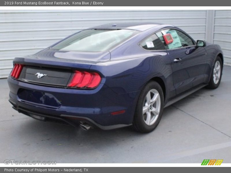 Kona Blue / Ebony 2019 Ford Mustang EcoBoost Fastback