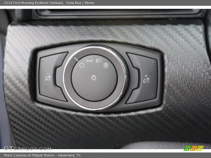 Kona Blue / Ebony 2019 Ford Mustang EcoBoost Fastback