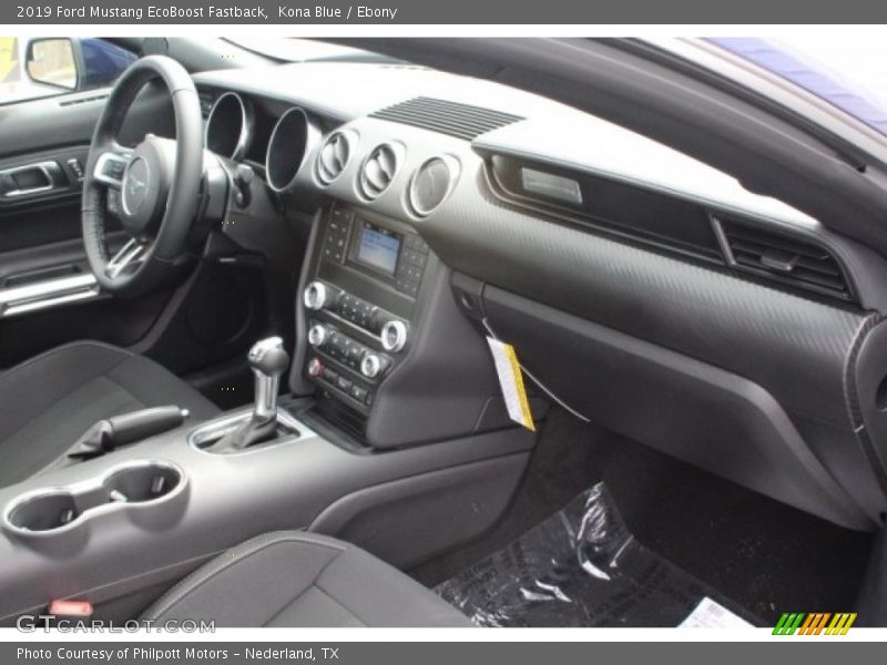 Kona Blue / Ebony 2019 Ford Mustang EcoBoost Fastback