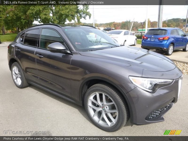  2019 Stelvio Ti Sport AWD Vesuvio Gray Metallic
