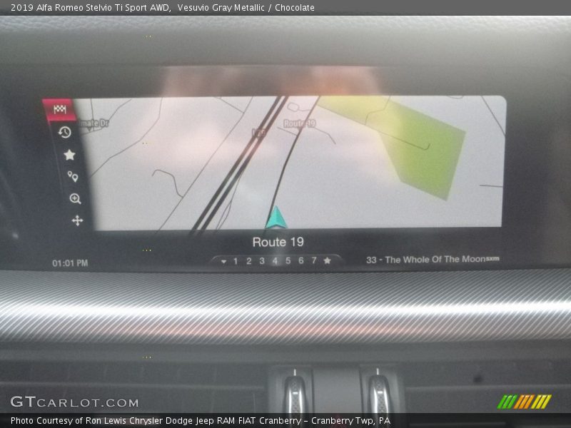 Vesuvio Gray Metallic / Chocolate 2019 Alfa Romeo Stelvio Ti Sport AWD