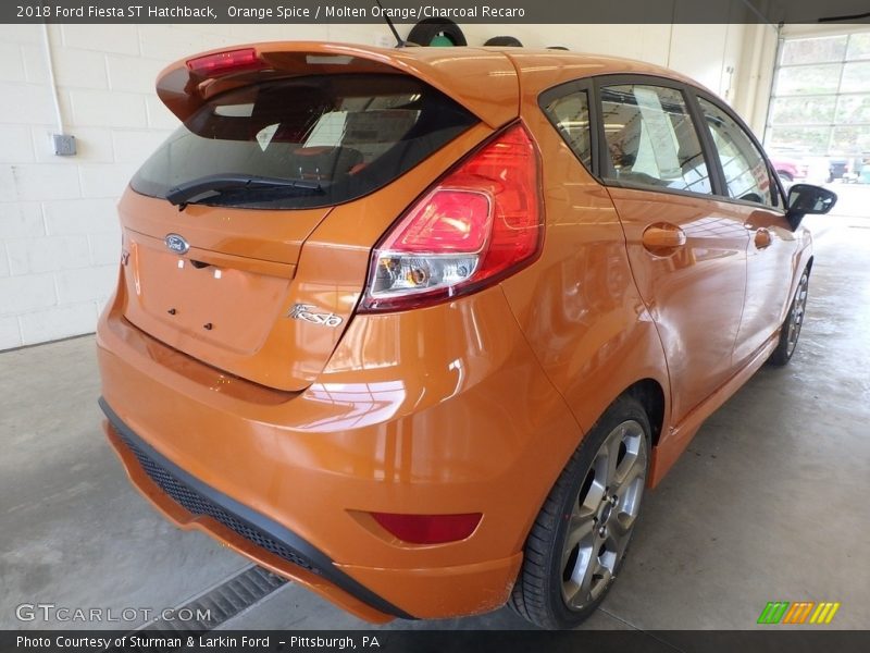 Orange Spice / Molten Orange/Charcoal Recaro 2018 Ford Fiesta ST Hatchback