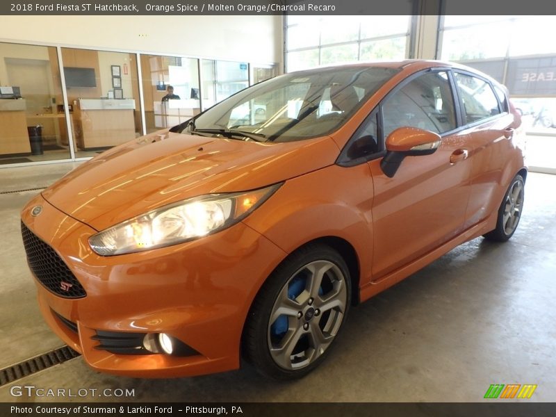 Orange Spice / Molten Orange/Charcoal Recaro 2018 Ford Fiesta ST Hatchback