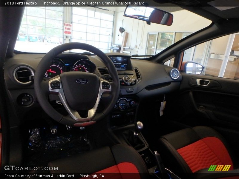 Orange Spice / Molten Orange/Charcoal Recaro 2018 Ford Fiesta ST Hatchback