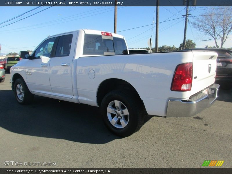 Bright White / Black/Diesel Gray 2018 Ram 1500 SLT Quad Cab 4x4