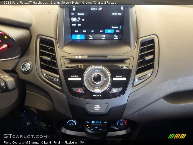 Orange Spice / Molten Orange/Charcoal Recaro 2018 Ford Fiesta ST Hatchback