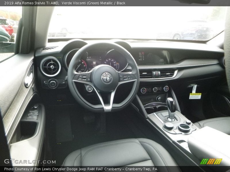 Verde Visconti (Green) Metallic / Black 2019 Alfa Romeo Stelvio Ti AWD