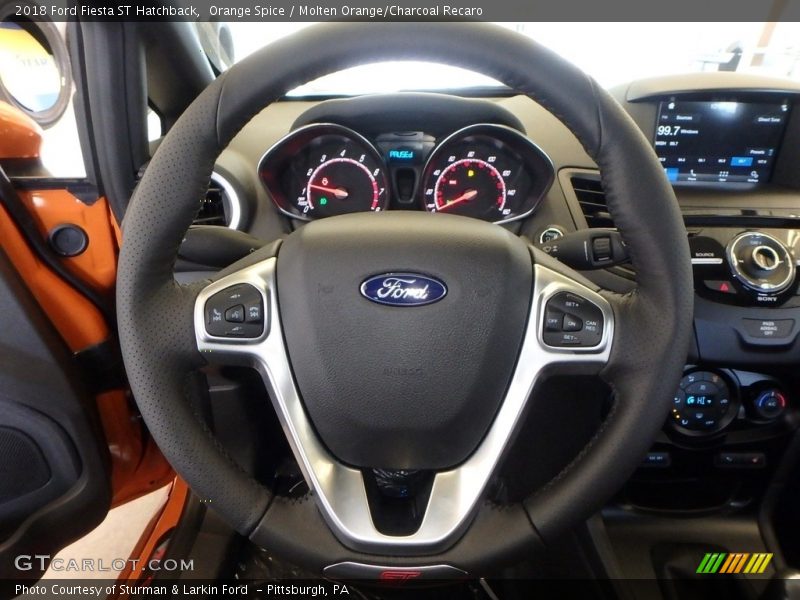 Orange Spice / Molten Orange/Charcoal Recaro 2018 Ford Fiesta ST Hatchback