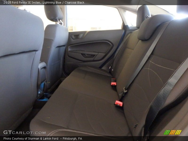Lightning Blue / Charcoal Black 2018 Ford Fiesta SE Sedan