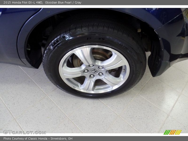 Obsidian Blue Pearl / Gray 2015 Honda Pilot EX-L 4WD